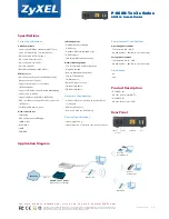 Предварительный просмотр 2 страницы ZyXEL Communications P-660R-Tx v3s Series Specifications