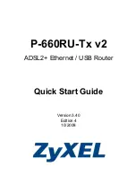 Preview for 1 page of ZyXEL Communications P-660RU-T1 V2 Quick Start Manual