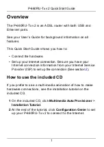 Preview for 2 page of ZyXEL Communications P-660RU-T1 V2 Quick Start Manual