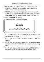 Preview for 4 page of ZyXEL Communications P-660RU-T1 V2 Quick Start Manual