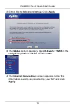 Preview for 14 page of ZyXEL Communications P-660RU-T1 V2 Quick Start Manual