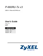 ZyXEL Communications P-660RU-T1 v3 User Manual preview