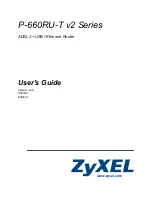 ZyXEL Communications P-660RU-T3 V2 User Manual preview
