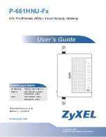 ZyXEL Communications P-661H-61 Manual preview