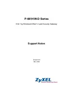 ZyXEL Communications P-661HW-D Series Support Note preview