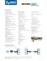 Preview for 2 page of ZyXEL Communications P-792H v2 Specification Sheet