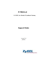 ZyXEL Communications P-793H V2 - Support Notes preview