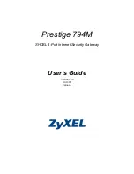 Preview for 1 page of ZyXEL Communications P-794M User Manual