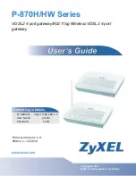 ZyXEL Communications P-870H-53A v2 User Manual preview