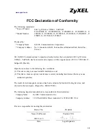 Предварительный просмотр 2 страницы ZyXEL Communications P-870HW-I1 Declaration Of Conformity