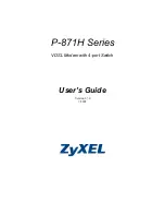 ZyXEL Communications P-871H Series User Manual preview