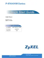 Preview for 1 page of ZyXEL Communications P-974H Quick Manual