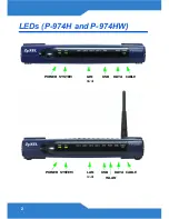 Preview for 2 page of ZyXEL Communications P-974H Quick Manual