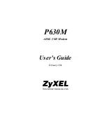 Preview for 1 page of ZyXEL Communications P630M User Manual