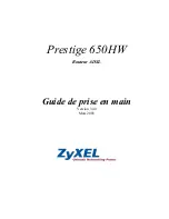 Preview for 1 page of ZyXEL Communications P650HW-FR (French) Manual De Prise En Main