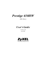 ZyXEL Communications P650HW User Manual предпросмотр