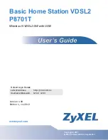 ZyXEL Communications P8701T User Manual предпросмотр