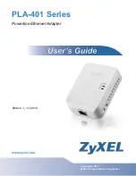 Preview for 1 page of ZyXEL Communications PLA-401 Series User Manual