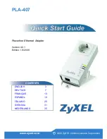 Preview for 1 page of ZyXEL Communications PLA-407 Quick Start Manual