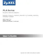 ZyXEL Communications PLA series User Manual предпросмотр