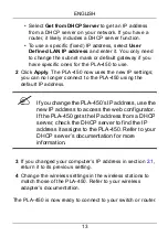 Предварительный просмотр 13 страницы ZyXEL Communications PLA450 Series Quick Start Manual