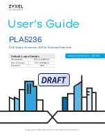 ZyXEL Communications PLA5236 User Manual preview