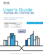 Preview for 1 page of ZyXEL Communications PM7116-R0 User Manual