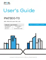 ZyXEL Communications PM7300-T0 User Manual предпросмотр