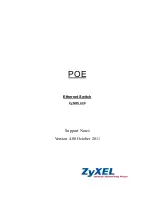 Preview for 1 page of ZyXEL Communications PoE-10 Support Notes