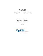 Preview for 1 page of ZyXEL Communications PoE-80 User Manual