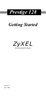 Preview for 1 page of ZyXEL Communications PRESTIGE 128 Getting Started