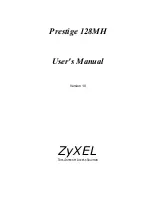 Preview for 1 page of ZyXEL Communications PRESTIGE 128MH User Manual