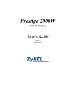 Preview for 1 page of ZyXEL Communications Prestige 2000W User Manual