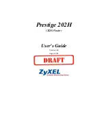 Предварительный просмотр 1 страницы ZyXEL Communications Prestige 202H Series User Manual