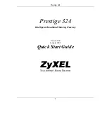 ZyXEL Communications PRESTIGE 324 Quick Start Manual предпросмотр