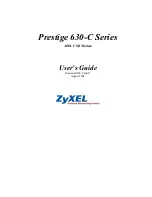 ZyXEL Communications Prestige 630-C series User Manual preview