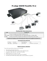 ZyXEL Communications Prestige 650HW Read Me First preview