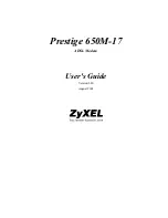 Предварительный просмотр 1 страницы ZyXEL Communications Prestige 650M-17 User Manual