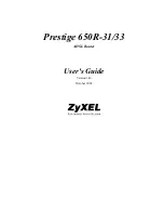 ZyXEL Communications Prestige 650R-31 User Manual предпросмотр