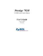 ZyXEL Communications Prestige 792H User Manual предпросмотр