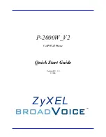 Предварительный просмотр 1 страницы ZyXEL Communications Prestige P2000W V2 Quick Start Manual