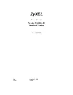 ZyXEL Communications Prestige P660RU-T1 Firmware Release Notes preview