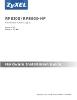 Предварительный просмотр 1 страницы ZyXEL Communications RPS300 Hardware Installation Manual