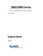 ZyXEL Communications SBG3300 series User Manual preview