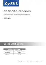 Preview for 2 page of ZyXEL Communications SBG3600-N SERIES Quick Start Manual