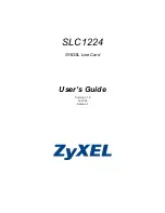 Preview for 1 page of ZyXEL Communications SLC1224 User Manual