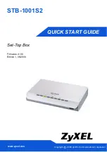Предварительный просмотр 1 страницы ZyXEL Communications STB-1001H Quick Start Manual