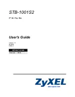 Предварительный просмотр 1 страницы ZyXEL Communications STB-1001S2 User Manual