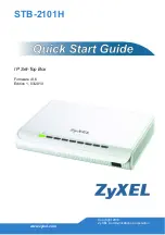 Предварительный просмотр 1 страницы ZyXEL Communications STB-2101H Quick Start Manual