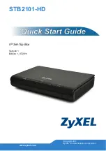 ZyXEL Communications STB2101-HD Quick Start Manual предпросмотр